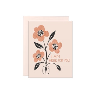Je suis là pour toi - Vase - Carte typographique