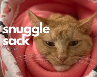 Cat + Kitten Snuggle Sack • Ready to Ship
