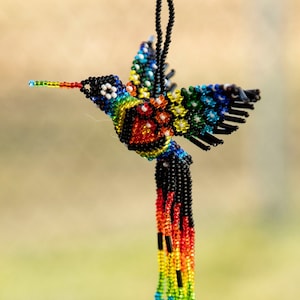 hummingbird, beaded hummingbird, hand made, indigenous hummingbird, ethnic hummingbird, guatemala hummingbird