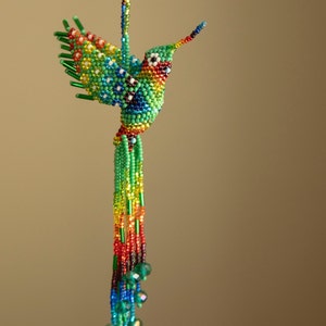 hummingbird, beaded hummingbird, hand made, indigenous hummingbird, ethnic hummingbird, guatemala hummingbird