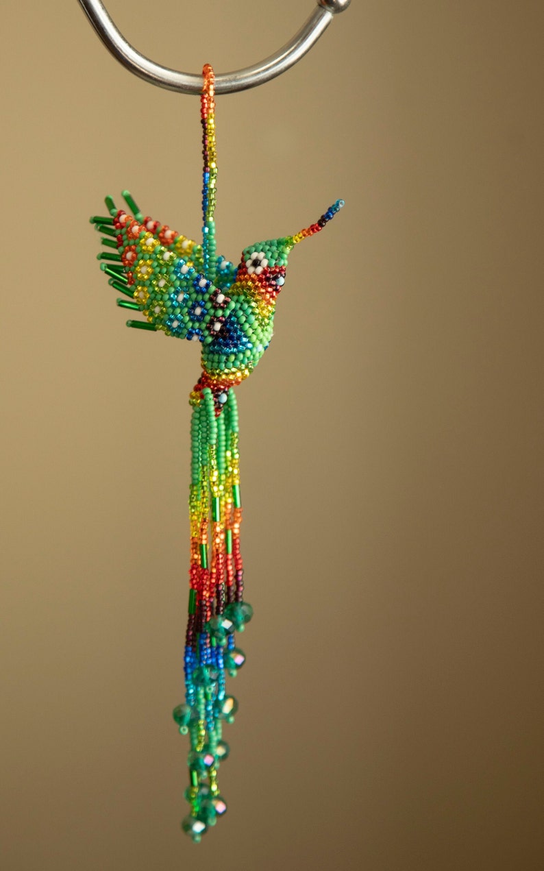 hummingbird, beaded hummingbird, hand made, indigenous hummingbird, ethnic hummingbird, guatemala hummingbird