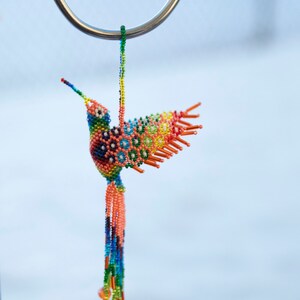 hummingbird, beaded hummingbird, hand made, indigenous hummingbird, ethnic hummingbird, guatemala hummingbird