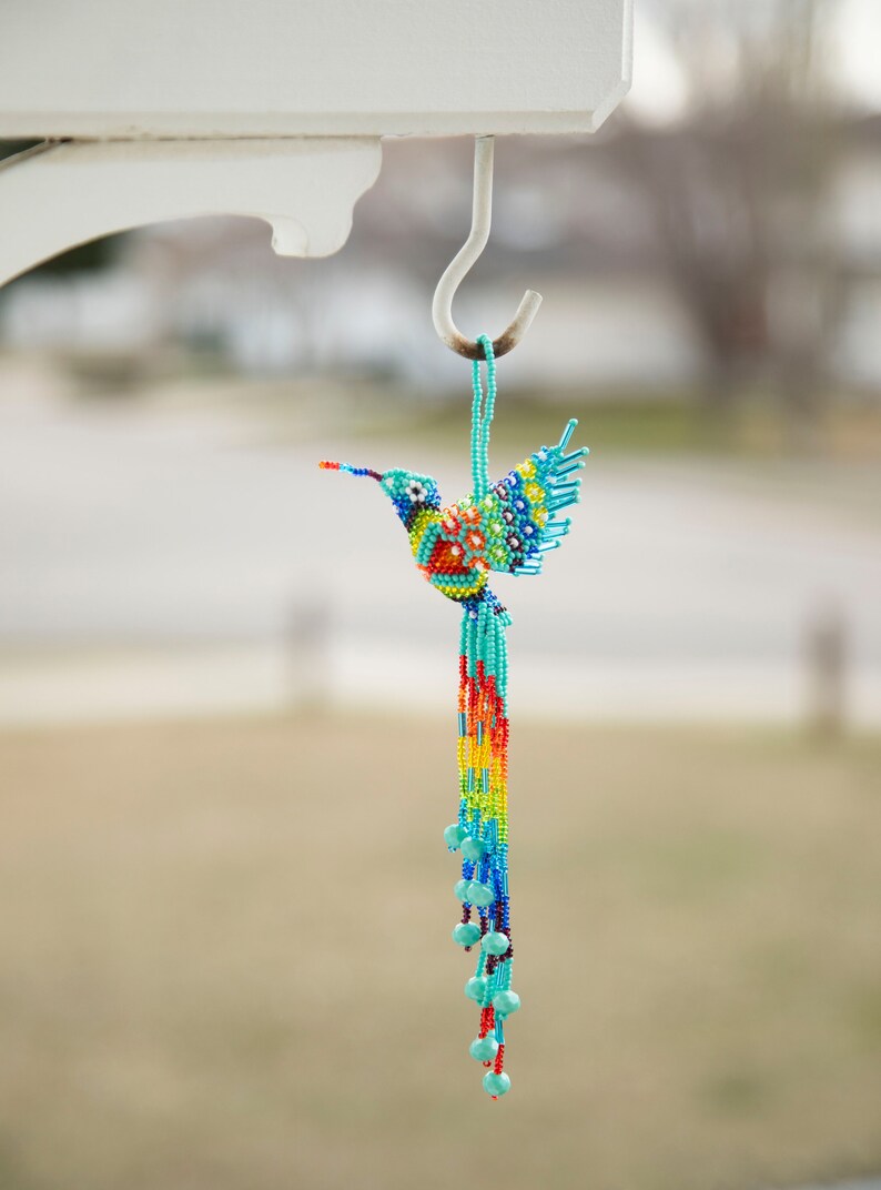 hummingbird, beaded hummingbird, hand made, indigenous hummingbird, ethnic hummingbird, guatemala hummingbird