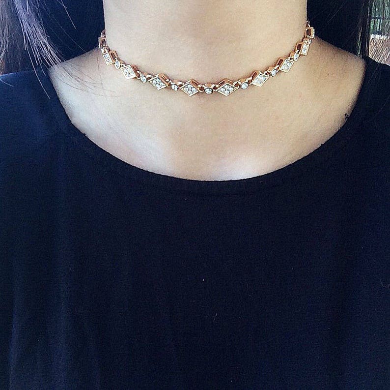 Delicate Rhinestone Choker