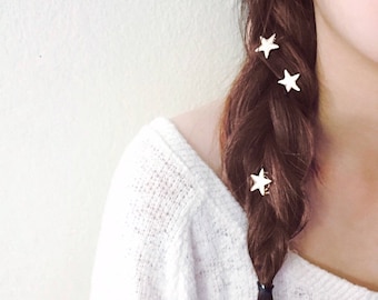 Set of Four Star / Pearl Swirl Hair Pins