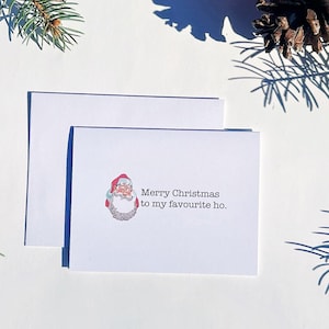 Joyeux Noël à ma femme préférée | Carte de Noël | Spiritueux de Noël | Carte de Noël drôle | Vacances