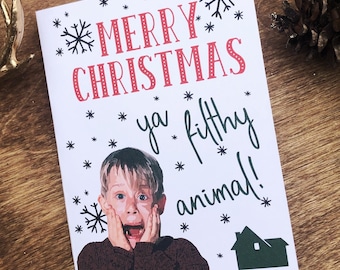 Home Alone Christmas Card | Funny Holiday Card