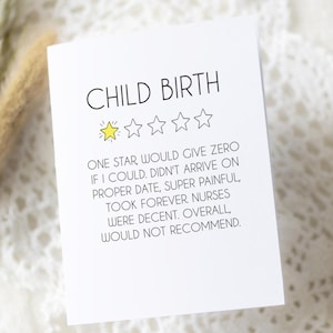 Carte de naissance d'un enfant | carte de voeux de bébé | Naissance une étoile | carte bébé drôle | Carte de fête de naissance | Carte de vœux | Carte drôle | Carte vierge