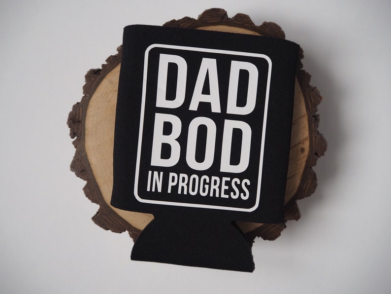 Dad Bod Fathers Day Gift Can Cooler Dad Bod Can Cooler image 0