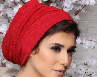Tricot Drapes Design Women Turban Headband Turban Beanie