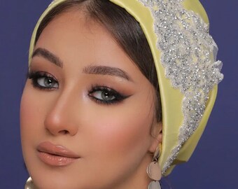 Satin turban for all events available in any color you wish