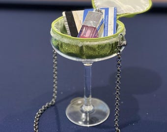 Martini Handbag: Novelty Cocktail Clutch Purse