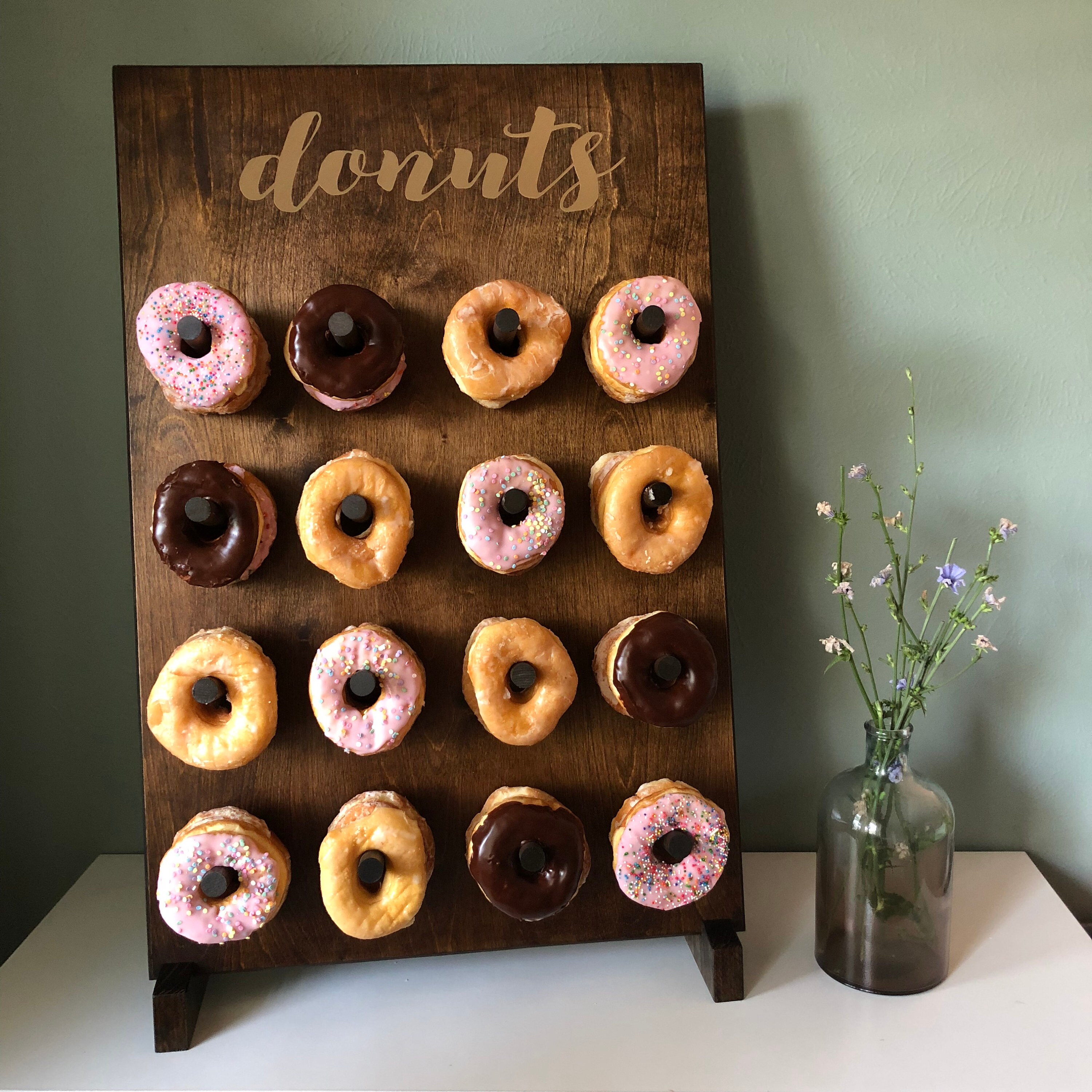 Donut Wall Donut Board Multiple Colors for Text Optional Etsy