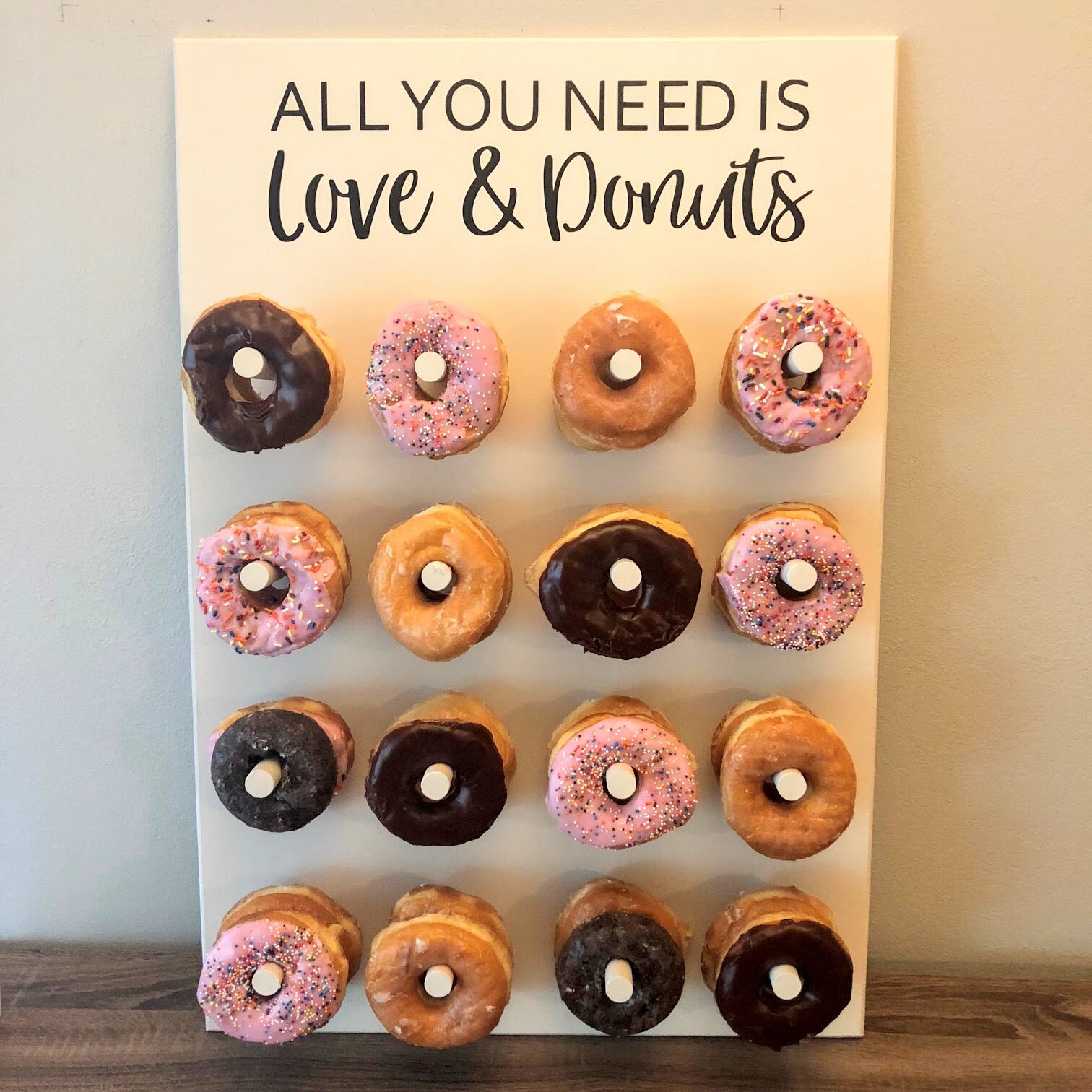 All You Need Is LOVE & DONUTS Donut Wall Up to 48 Donuts Etsy