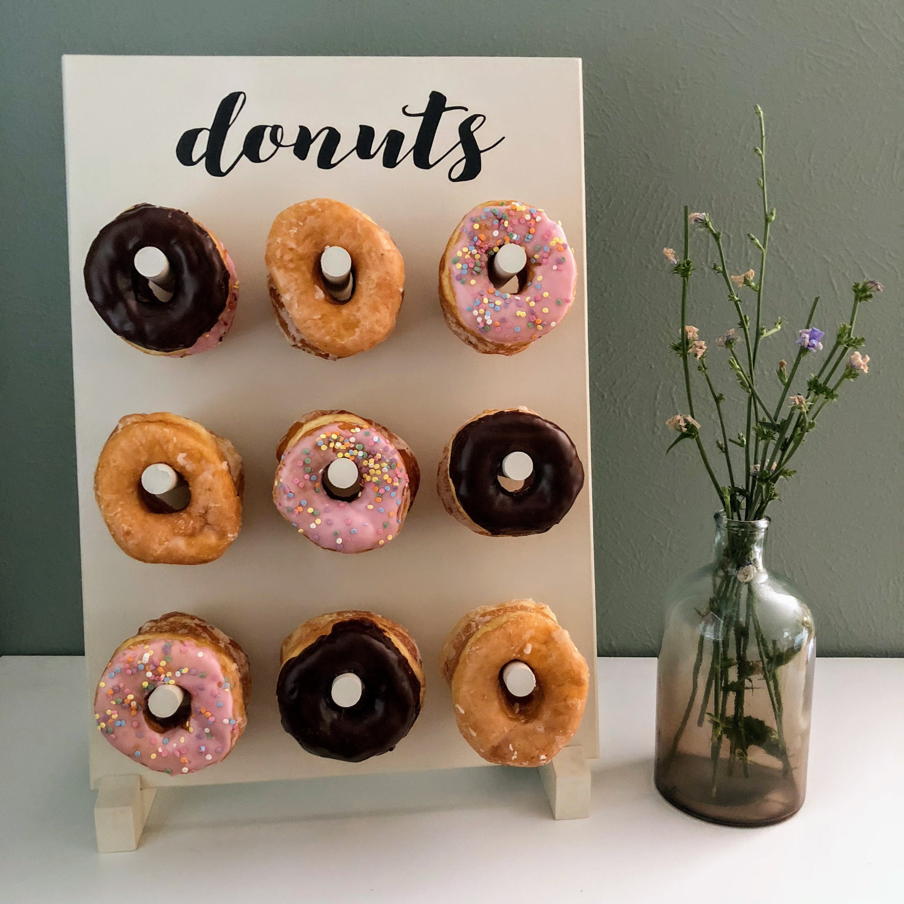 SMALL Donut Wall Donut Board Multiple Color Options Etsy