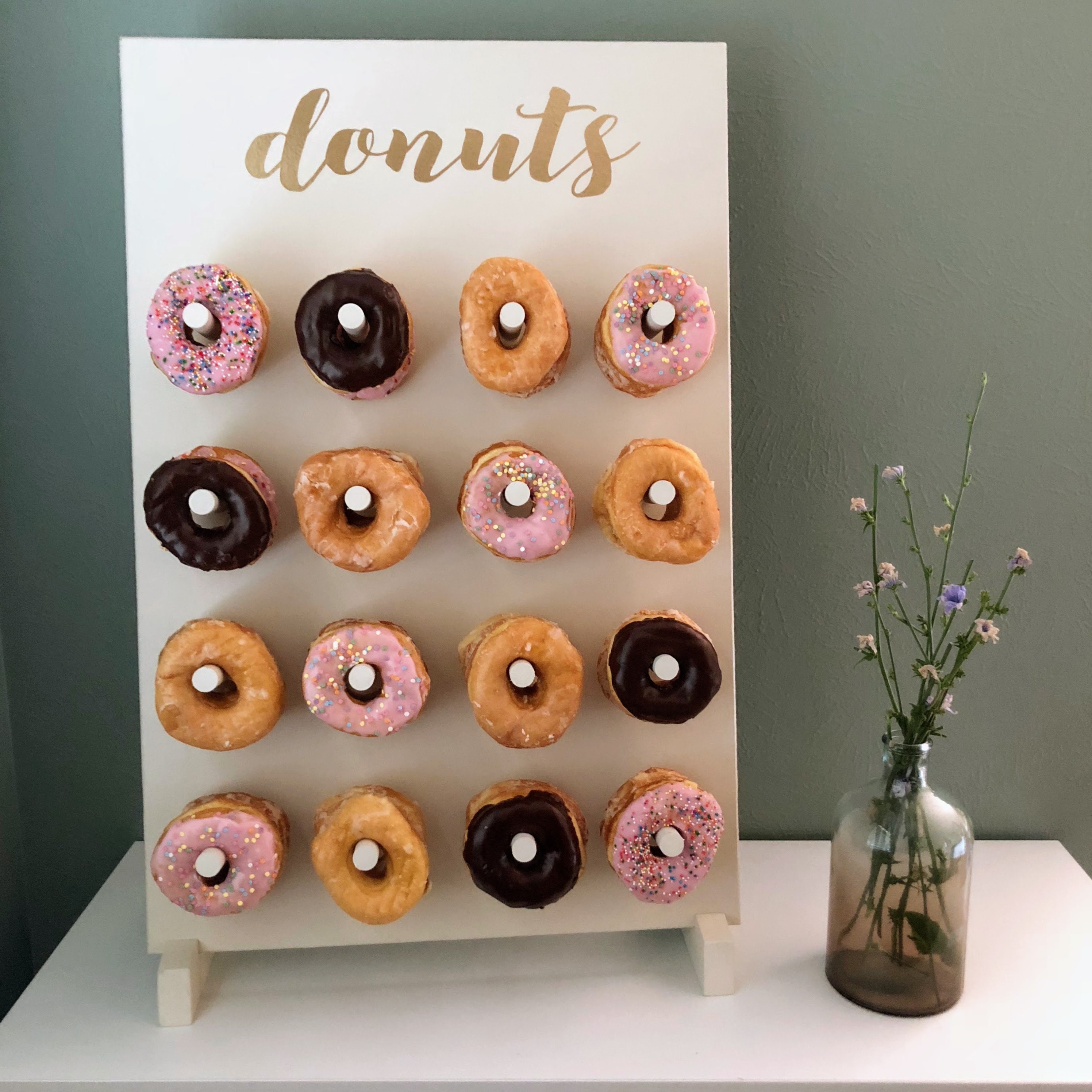 Donut Wall Donut Board Available with Stand Various Colors Etsy