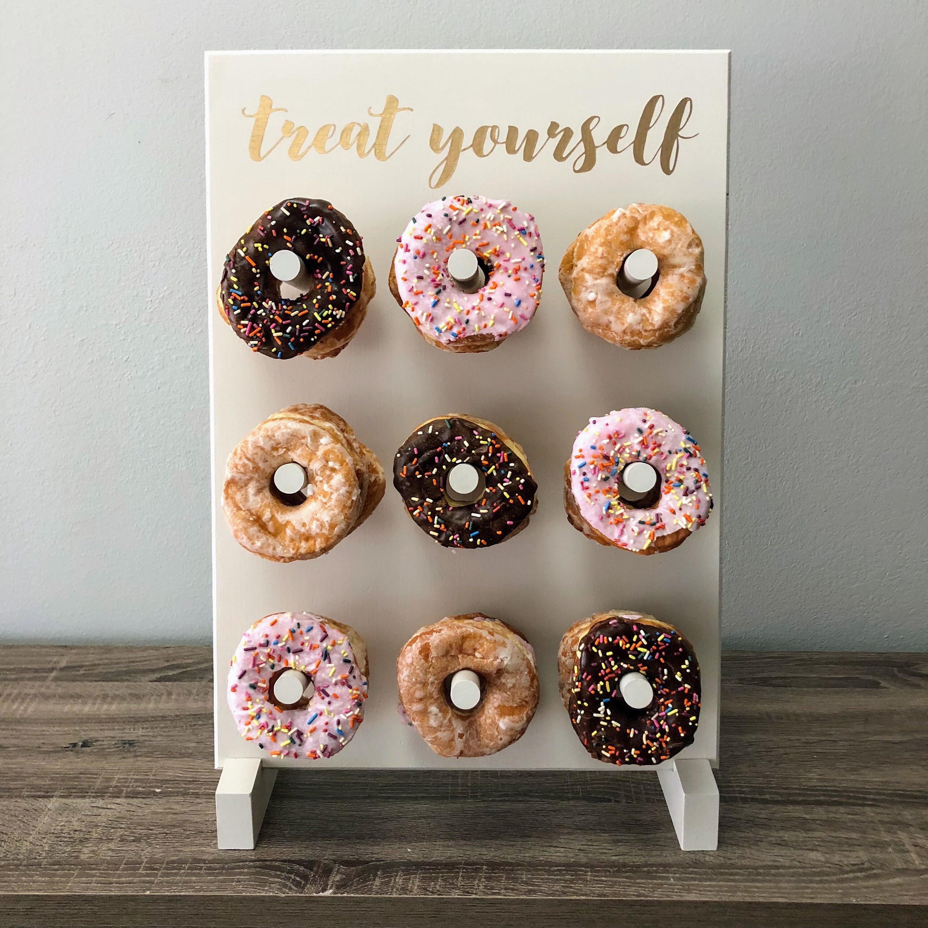 Small TREAT YOURSELF Donut Wall Donut Board Multiple Color Etsy