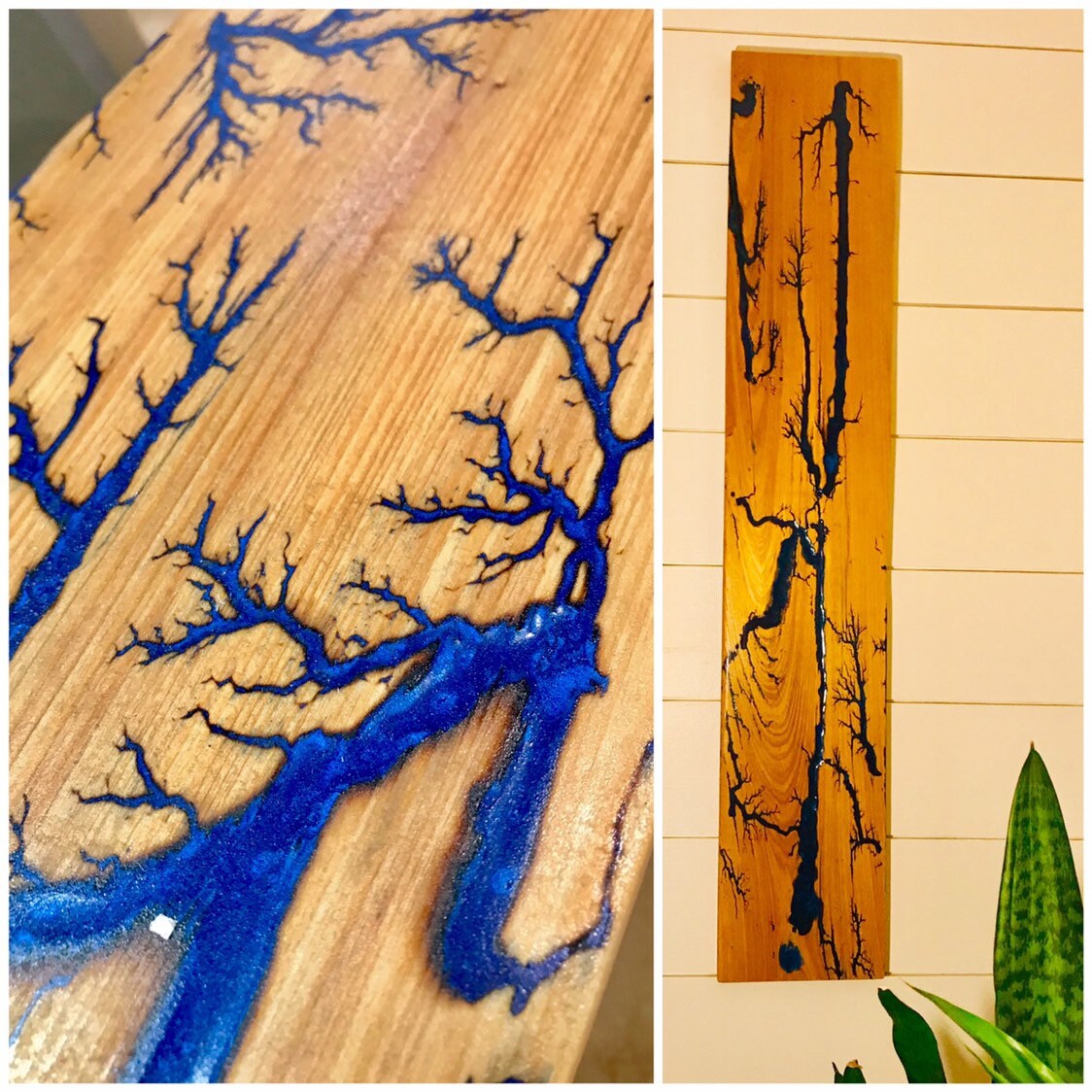 Lichtenberg fractal wood burning art | Etsy