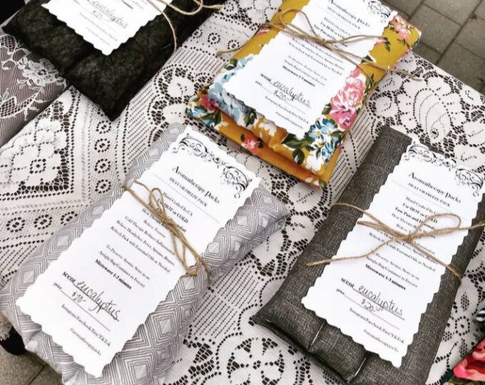 LARGE Aromatherapy Pack Heat or Ice... Microwave or Freeze..ivf Gift