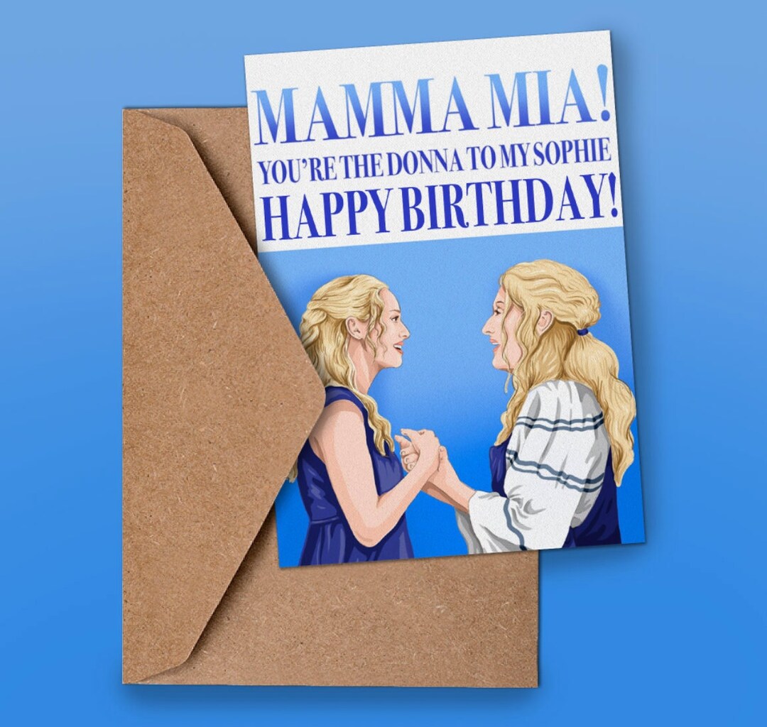 Mamma Mia Geburtstagskarte Donna und Sophie Karte Karten - Etsy.de