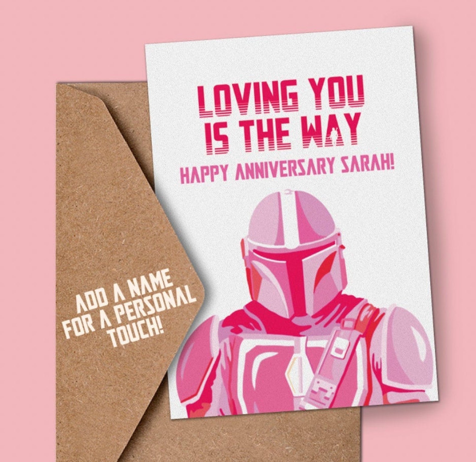 Mandalorian Card | Etsy