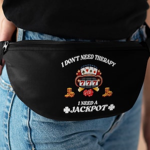 Casino Fanny Pack Gambling Gifts, Casino Lover Gift, Holiday Casino Party, Gift for slots lover, Fanny Pack for Gambling, Casino money purse