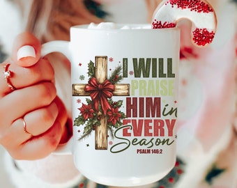 Religious Gifts Christian Mug, Personalized Christmas Mug for Christians, Jesus mug, Christianity Gift, Religious Christmas Cup, Faith Mug