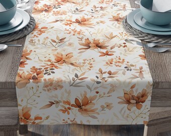 Fall Table Runner Minimalistic accent table Decor Accent, Fall Table Centerpiece, Thanksgiving Dining Table Decor, Dining table runner