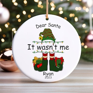 Elf Ornaments Personalized Kids Ornaments, Boys Christmas Ornament, Girls Christmas Ornament, Personalized Elf Ornaments, Family Ornament