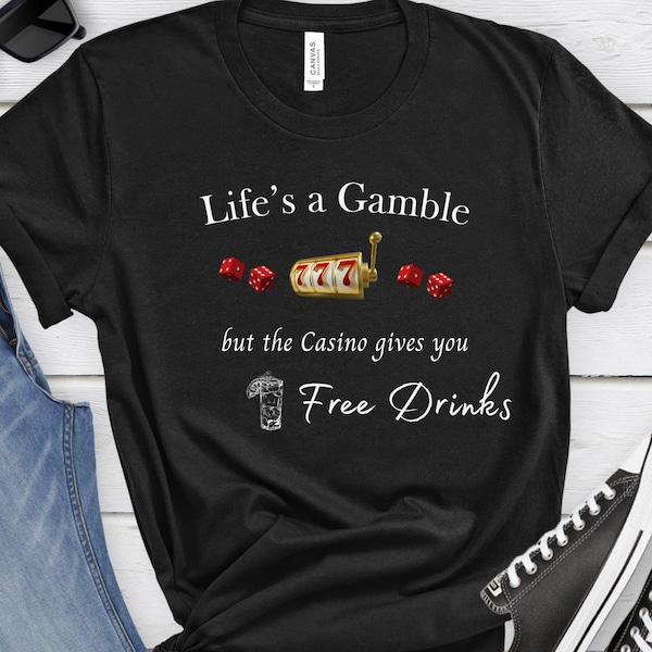 Gambling Gifts Gambling Shirt, Gift for Casino lovers, Casino shirt, Casino Theme party shirt, Casino lover gifts, Holiday Casino Party