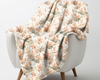 Fall Throw Blanket Cozy Blanket, Cottagecore Blanket Fall Decor, Couch throw Blanket, Winter Blanket, Throws and Blankets, Farmhouse blanket
