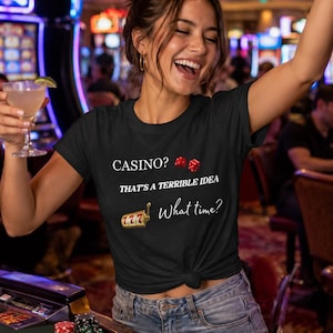Gambling Shirt Casino Lover Gifts, Gift for Gamblers, Gambling lover tshirt, Casino Theme party shirt, Holiday Casino party shirt, Gambling image 2