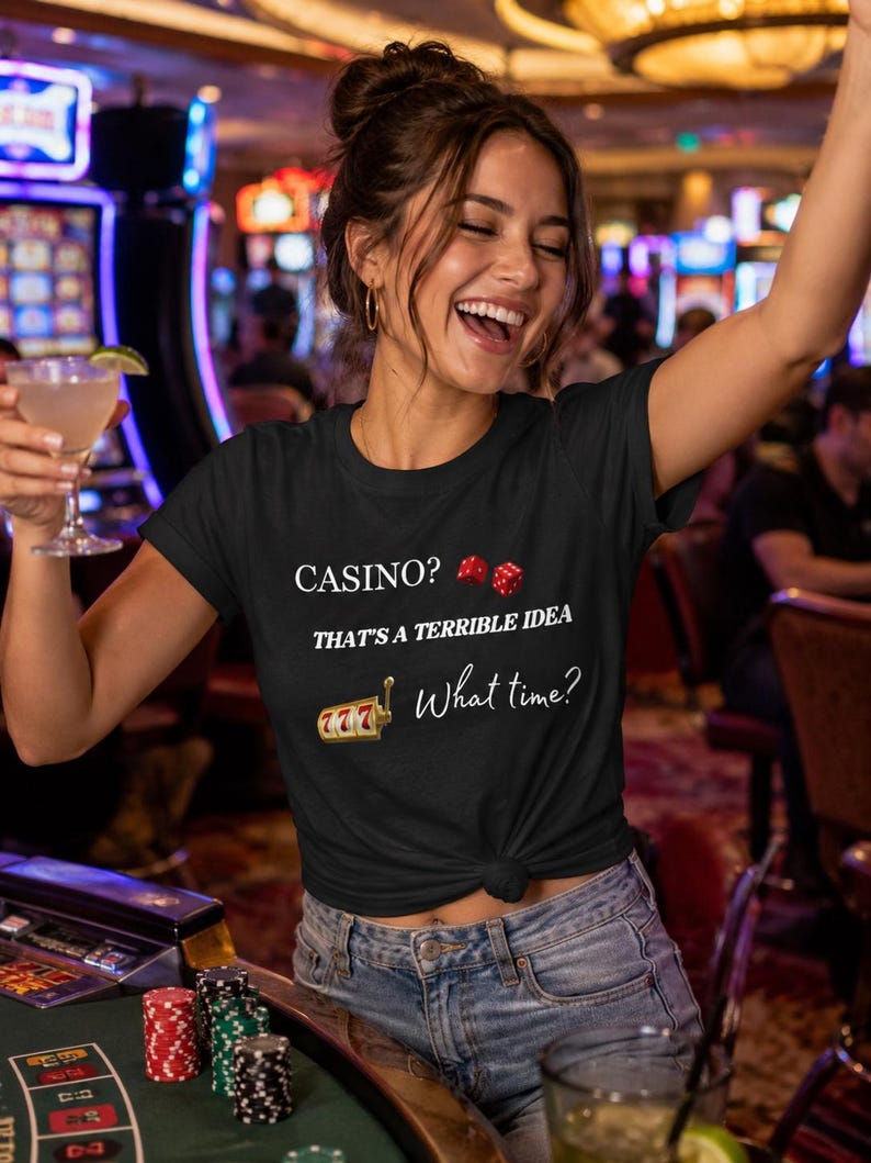 Gambling Shirt Casino Lover Gifts, Gift for Gamblers, Gambling lover tshirt, Casino Theme party shirt, Holiday Casino party shirt, Gambling image 2