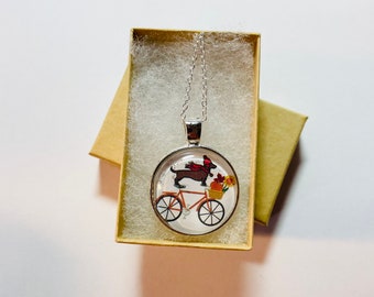 dachshund lover gift, Doxie Necklace, fall dachshund necklace, dachshund necklace, dachshund jewelry, dachshund gift,