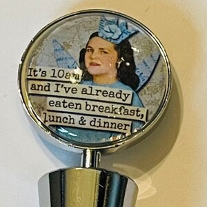 Retro wine stopper, wine stopper, Funny bottle stopper, Wine bottle stopper, wine gifts, gifts for wine lover