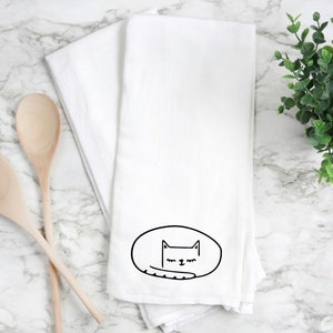 Cat kitchen towel, cat handmade towel,  Cat towel, cat home gift, Cat kitchen towel. Cat gift handmade,