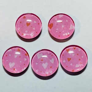 Valentine magnets, glass magnets, heart magnet set, glass magnet, valentines gift, heart gift, heart magnets, gifts for her