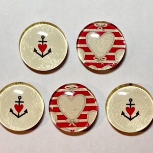 Valentine magnets, glass magnets, heart magnet set, glass magnet, valentines gift, heart gift, heart magnets, gifts for her