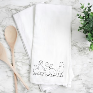 Duck kitchen towel, duck towel, duck handmade, duck home decor, flour sack kitchen towel. Duck gifts, gift for duck lover