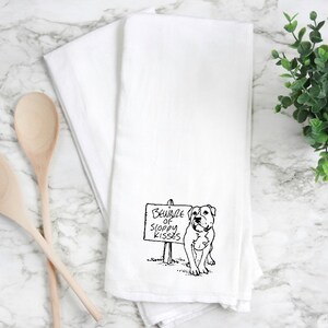 Pit bull kitchen towel, pit bull gift, pit bull home decor, flour sack kitchen towel. Pit bull towel. Pit bull gift. Gift for pit bull