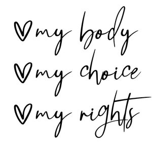 Women&#39;s rights car decal, women&#39;s rights decal, feminist car decal, window decal, roe v wade car decal, feminist gift, roe v wade decal,