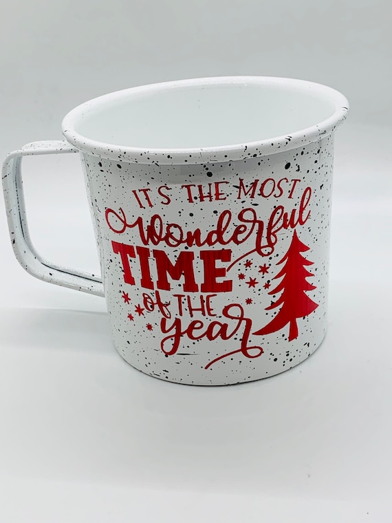 Christmas Mug 24 OZ Christmas Coffee Mug, Camping Style Mug, Its the Most  Wonderful Time of the Year Mug, Christmas Mug. Christmas Cup. 