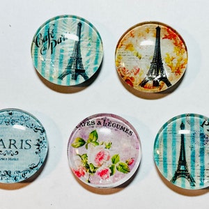 Paris magnets, glass magnet sets, Paris magnets, Paris magnet set, glass Paris magnets, Paris magnet set, Paris gift