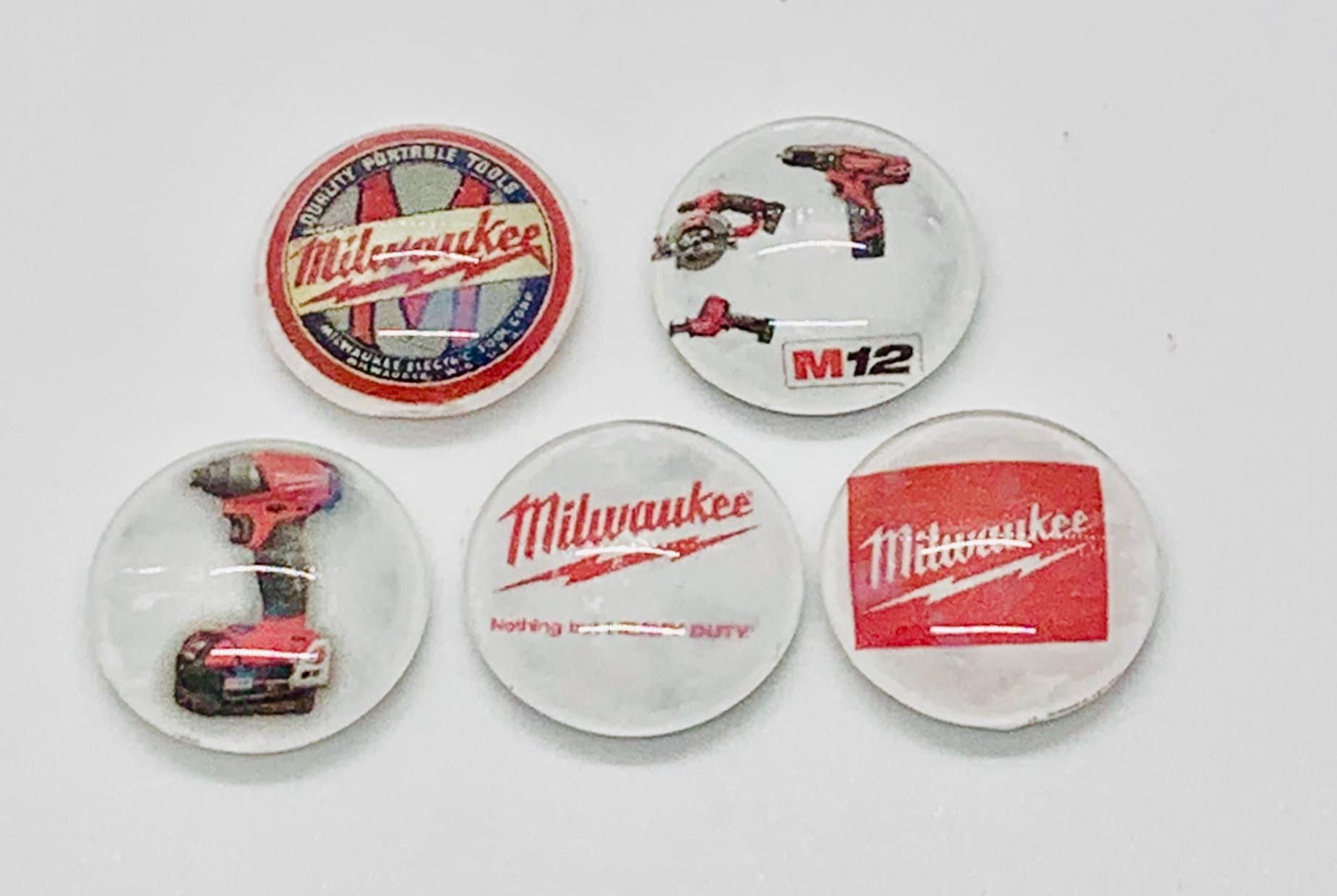Set of five Milwaukee Tool. Glass Milwaukee Etsy