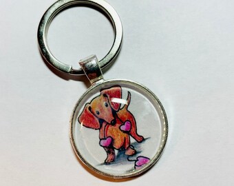 Dachshund keychain, doxie keychain, Dachshund keychain, Dachshund item, Dachshund lover gifts, Dachshund lover gift