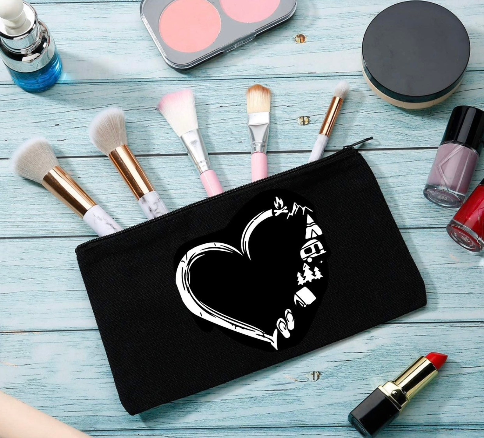 Camping Cosmetic Case Camping Makeup Case Camping Travel Etsy