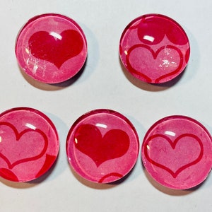 Valentine magnets, glass magnets, heart magnet set, glass magnet, valentines gift, heart gift, heart magnets, gifts for her