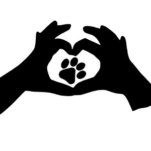 Dog decal, dog sticker, dog car decal, dog car sticker, paw print vinyl decal