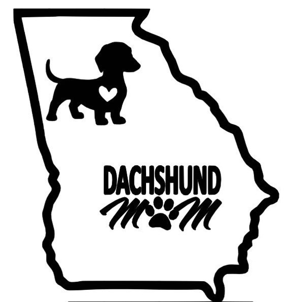Dachshund mom cheap decal