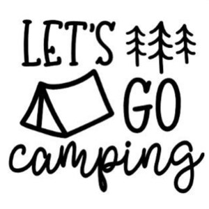 Camping decal, camping sticker, camper decal, camper sticker, camping decal, gift for camping lover, RV decal, vinyl camping decal